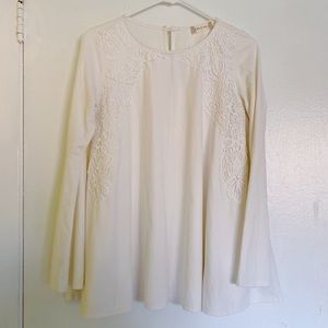 White Altar’d State Bell Sleeve Blouse